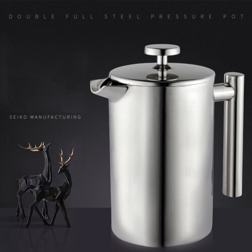Cafetière Filtre Acier Inoxydable Argent Usage Café 1