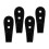 4Pcs Black Metal Ladder Hook Brackets for Loft Beds and Dormitory Use 10