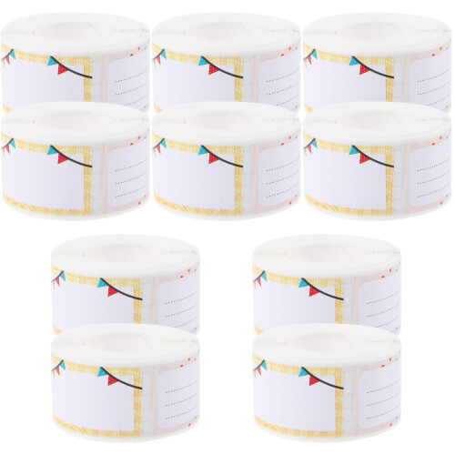 Removable Sticky Name Labels for Daycare, Office, and Home Use