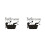 2Pcs PVC Bathroom Wall Sticker Black Removable Home Wall Decor 6