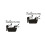 2Pcs PVC Bathroom Wall Sticker Black Removable Home Wall Decor 7