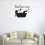 2Pcs PVC Bathroom Wall Sticker Black Removable Home Wall Decor 9