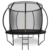 Trampoline Extérieur de 3 ans jusqu'à 100 Kg - HyperMotion - 305 cm 10FT - avec Échelle et Filet Zippé - pour la maison et le jardin