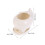 3Pcs White Ceramic Flower Pots with Tray for Succulent Plants 2