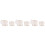 3Pcs White Ceramic Flower Pots with Tray for Succulent Plants 5