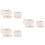 3Pcs White Ceramic Flower Pots with Tray for Succulent Plants 8
