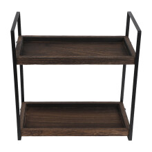 Badkamer Organiser, Plank Met 2 Niveaus, Duurzaam