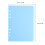 6St Herbruikbare Index Scheidingspagina's Met Tabs, Plastic, Sky- 2