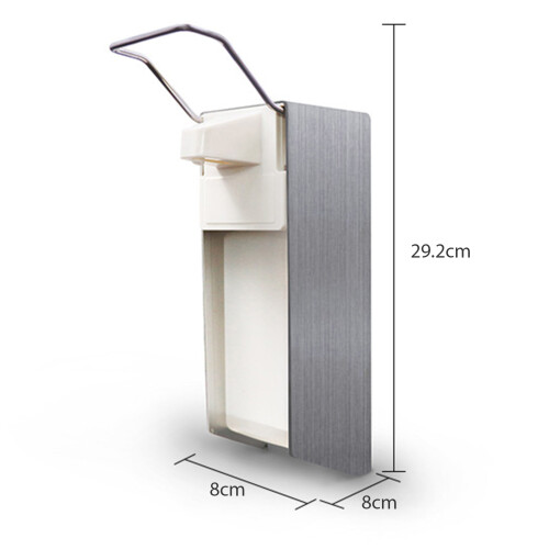 Spot 500 ml Ellenbogen-Seifenspender 292x80x80 Silber 1