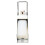 Spot 500 ml Ellenbogen-Seifenspender 292x80x80 Silber 5