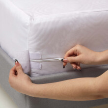 (Euro King (160 x 200 cm)) Luxury Zipped Mattress Encasement 40 cm Waterproof