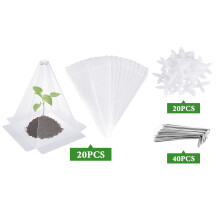 20Pcs Transparents Plant Protectors For Vegetable Flower