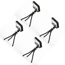 USB Solar Rechargeable Outdoor Light- Black 4 pack