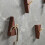 2 Pieces Inverted Triangle Wood Hook Featuring Solid Brass 5