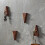 2 Pieces Inverted Triangle Wood Hook Featuring Solid Brass 6