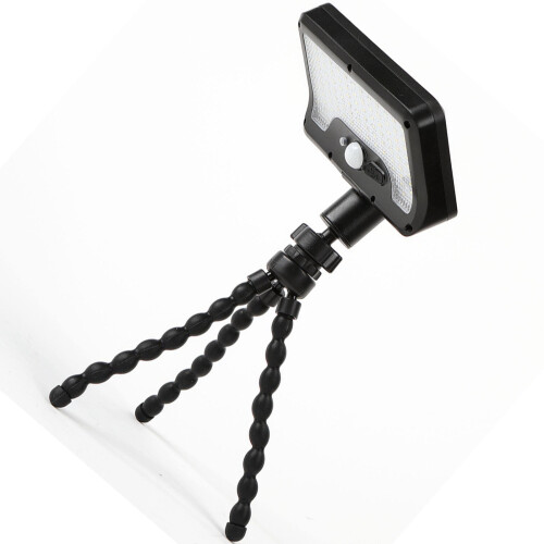 Impermeable Solar Gardenlamp 92 LED Globes Three-Black 1 pack