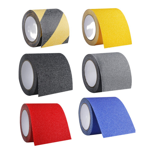 PVC Antislip Floor Tape Strips Roll With Adhesive Backing-Gray 1