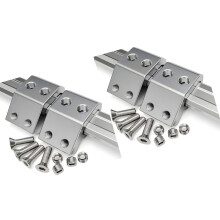 Universal Rail Mount Brackets Holders Support Clamps-4 silver