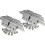 Universal Rail Mount Brackets Holders Support Clamps-4 silver 1