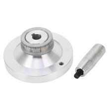 80mm Aluminum Alloy Lathe Handwheel with Crank for 7x12 and 7x14 Mini Lathes 0618 CJ18A