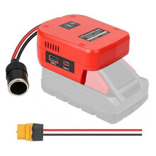 2 in 1 Buck Converter for 18V to 12V Converter for Car Refrigerator Toy Car Power Wheel Red