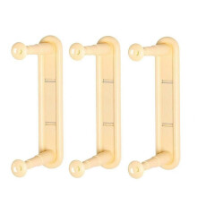 Telescopic Clothes Rack Receiver Wall-Mounted Clothes Rack Storage Artifact Non-Punching Telescopic Storage Rack Yellow