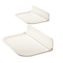 2PCS Portable Bedside Storage Shelf Wall-Mounted Rack Foldable Hanging Shelf Kitchen Bathroom Stora