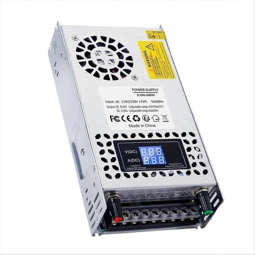 Ρυθμιζόμενο τροφοδοτικό DC 24V 600W, Μετατροπέας τροφοδοτικού AC 110V/220V σε DC 0-24V DC, fo
