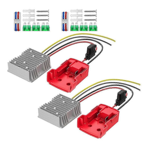 2 τεμάχια μετατροπέα Milwaukee M18 σε 12V Step Down, τροφοδοτικό 18V σε 12