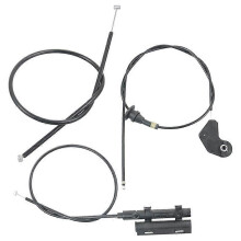 3PCS Engine Bowden Cable Hood Release Wire for- E39 525I 530I 51238176595 51238190754 51238176596