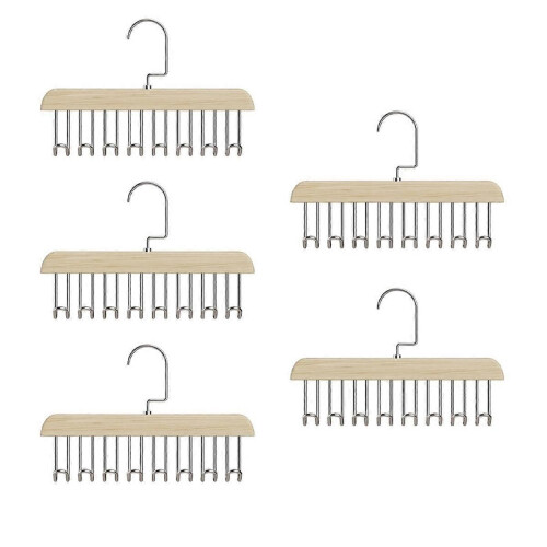 Hook Hanger Solid Wood Bagou Hanging Storage Rack for Household