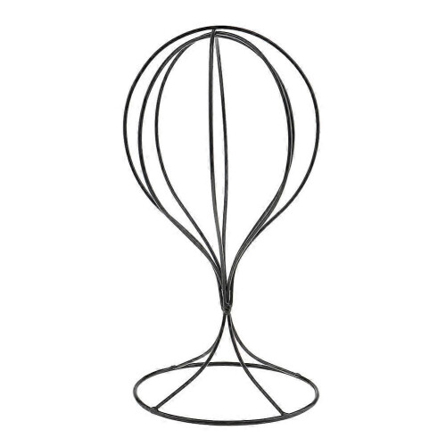 1 Pcs Hat Holder Hat Model Stand Wig Cap Display Stand Rack-Black