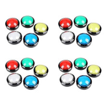 20X Arcade Buttons 60mm Dome 2.36 Inch LED Push Button with Micro-Switch compatible Arcade Machine Video Ga