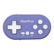 ShanWan kevyt mini langaton Bluetooth-keräilypeliohjain kannettava monialustainen langaton yhteys violetti