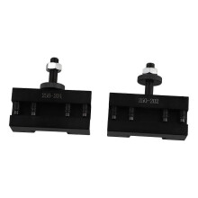 2Pcs Quick Change CNC Lathe Tool Post Turning Facing Holder Holder for Lathes Tools-250-201 & 250-20