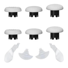 10 in 1 Joystick Kit for Edge Replacement Thumbsticks Joysticks Grip and 4 Paddles White