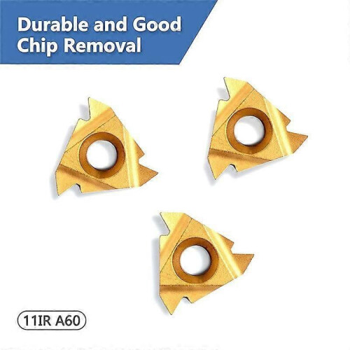 Lathe Thread Tool Set 6Pcs - 3Pcs Turning Shank Boring Bars with 3Pcs Indexable Carbide Inserts D 1