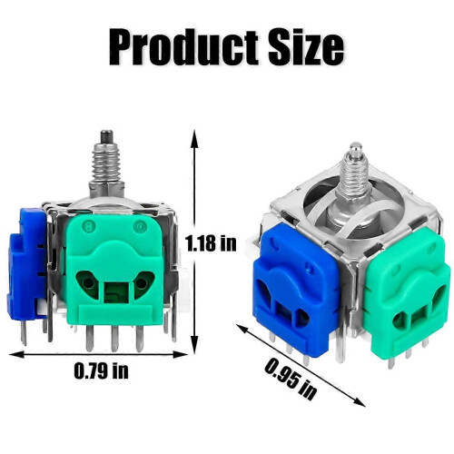 Hall Effect Joystick 2 Pack Hall Electromagnetic Joystick Replacement Drift Repair Accessories for Elite 2 2