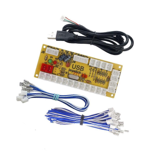 Zero Delay Arcade DIY Arcade USB Encoder to Joystick for PC/PS3//Android with Joystick 4.8MM BUTTON 2