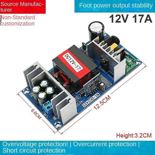 Βιομηχανικός διακόπτης 12V 17A Πίνακας τροφοδοσίας AC 110-220 1