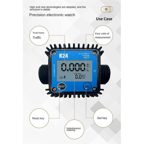 Minor Flow Digital Display Meter Gear Flow Meter 1-15L/Min 2