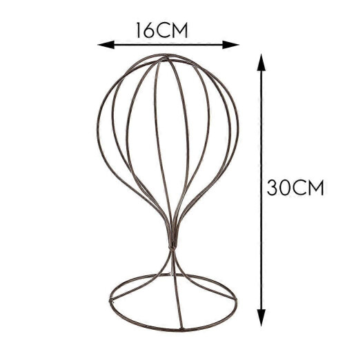 1 Pcs Hat Holder Hat Model Stand Wig Cap Display Stand Rack-Black 2