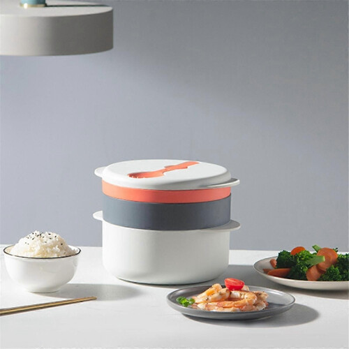 Microwave Cookware Steamer, Kitchen Vegetables Steaming Container 1