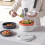 Microwave Cookware Steamer, Kitchen Vegetables Steaming Container 4