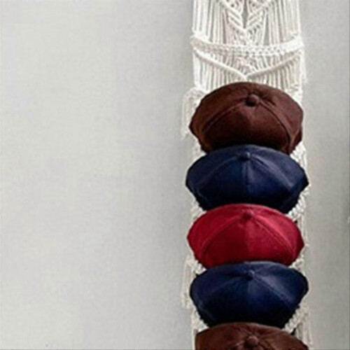Ball Cap Hanger-Boho Macrame Cap Holder Wall Hat Organizer for Baseball Cap Holder Over Door,Hat Rac 1