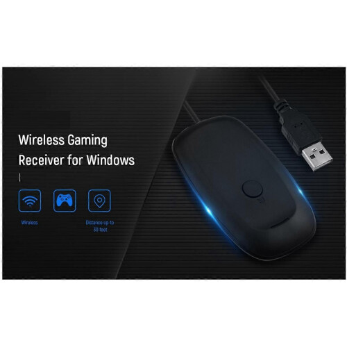 Wireless Gaming Receiver USB Controller PC Adapter for 360 1