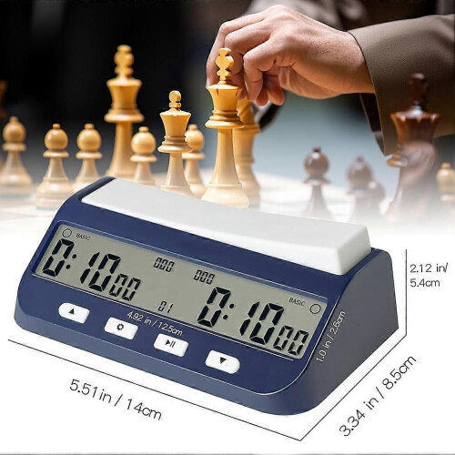 Chess Clock, Competition Specific Chess Timer, Portable Digital Electronic Large Screen Chess Clock 2