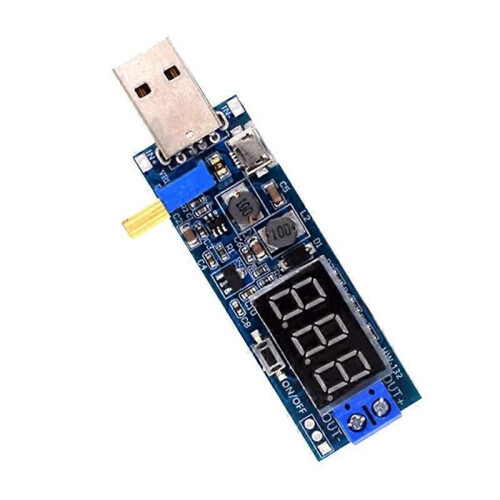 DC-DC 5V naar 3,5V / 12V USB Step-Up/Down voedingsmodule, instelbare boost-buck-converter, uitgang DC 2
