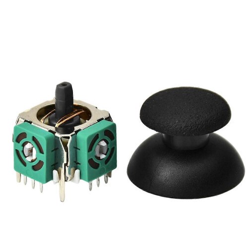 30PCS 3D Joystick Potentiometers+Joystick Cap for PS2 Game Controller 1