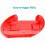 2 PCS Gaming Racing Steering Wheel Grip for Switch Controller Grip Racing Wheels Gamepad Accessories White 2